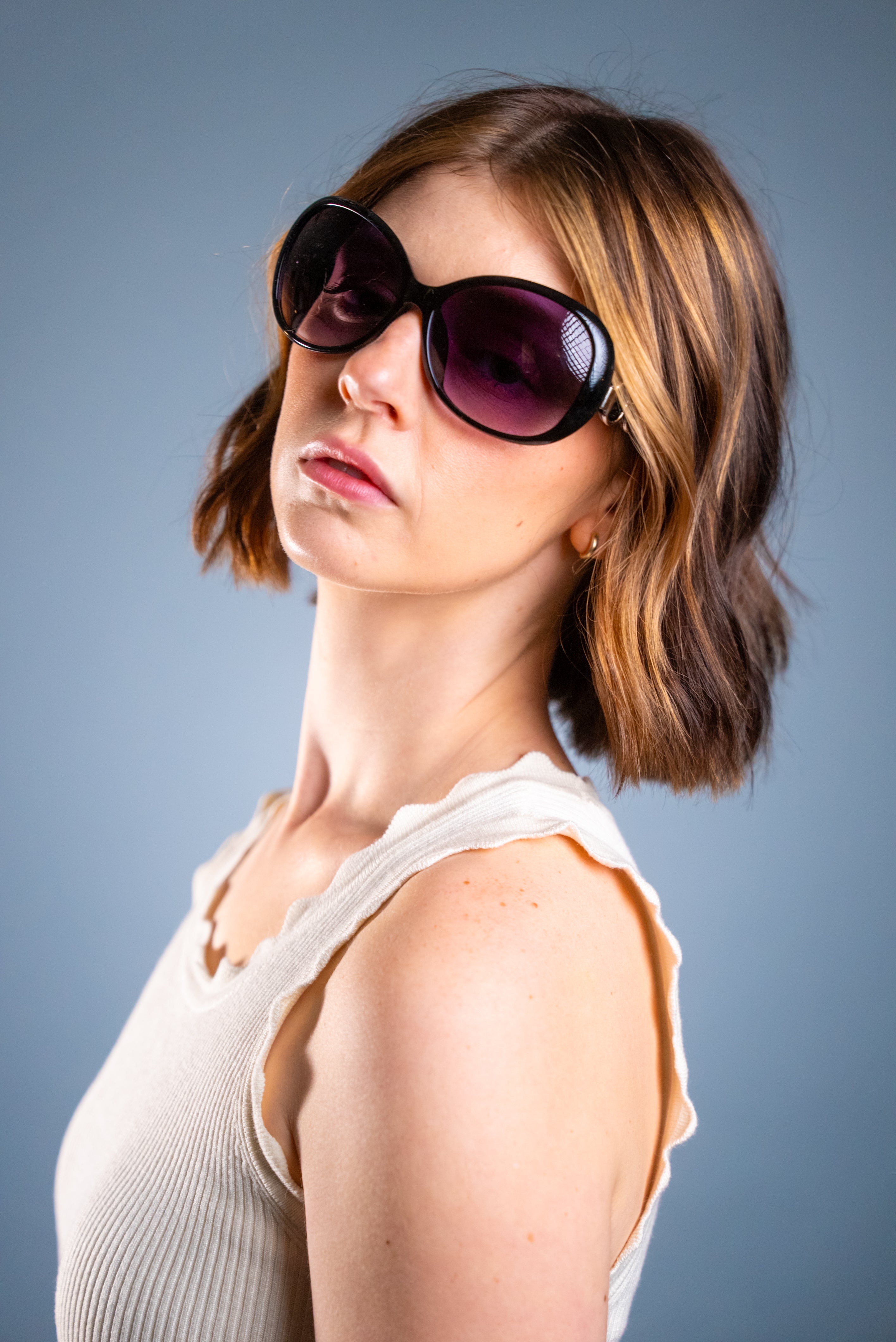 LADYBOSS SUNGLASSES - SPECTACLES (Black)-3