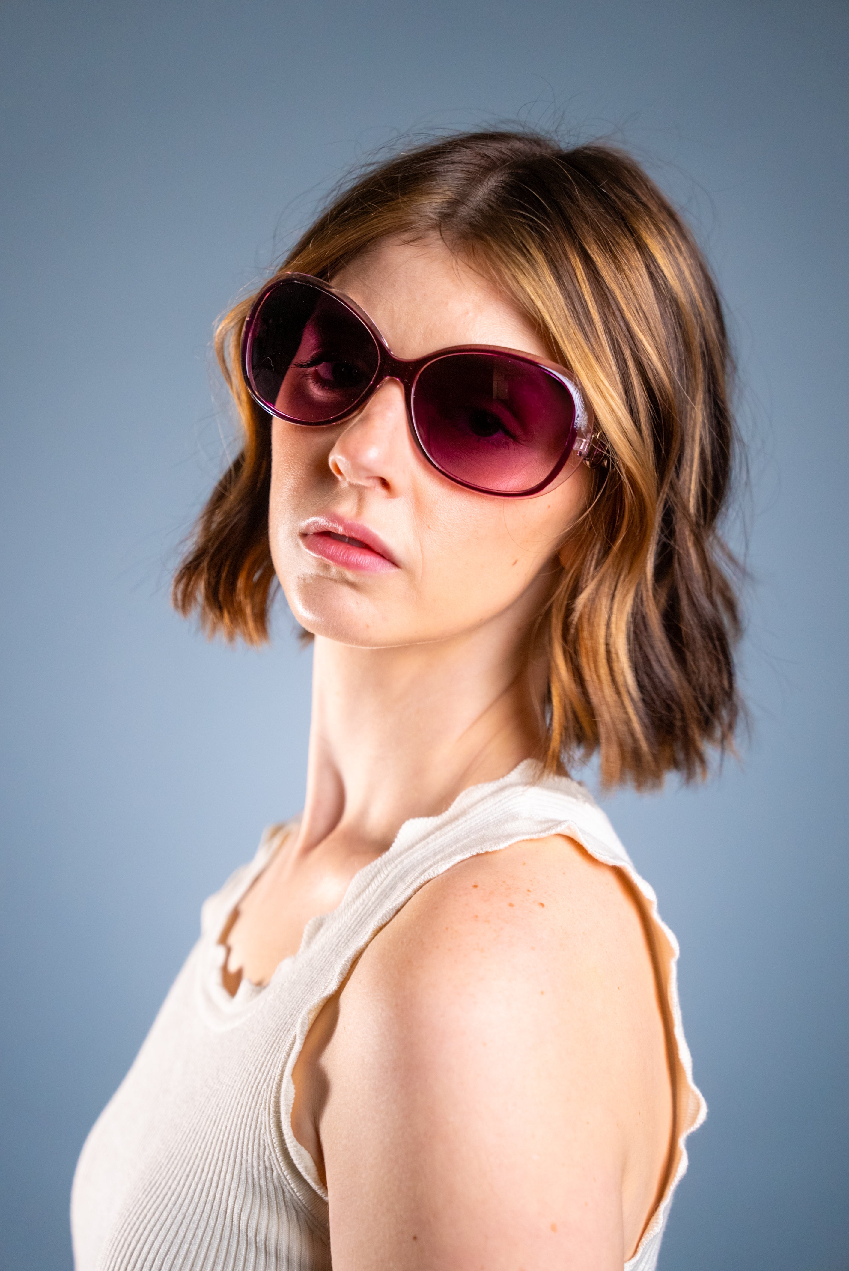 LADYBOSS SUNGLASSES - SPECTACLES (Violet)-3