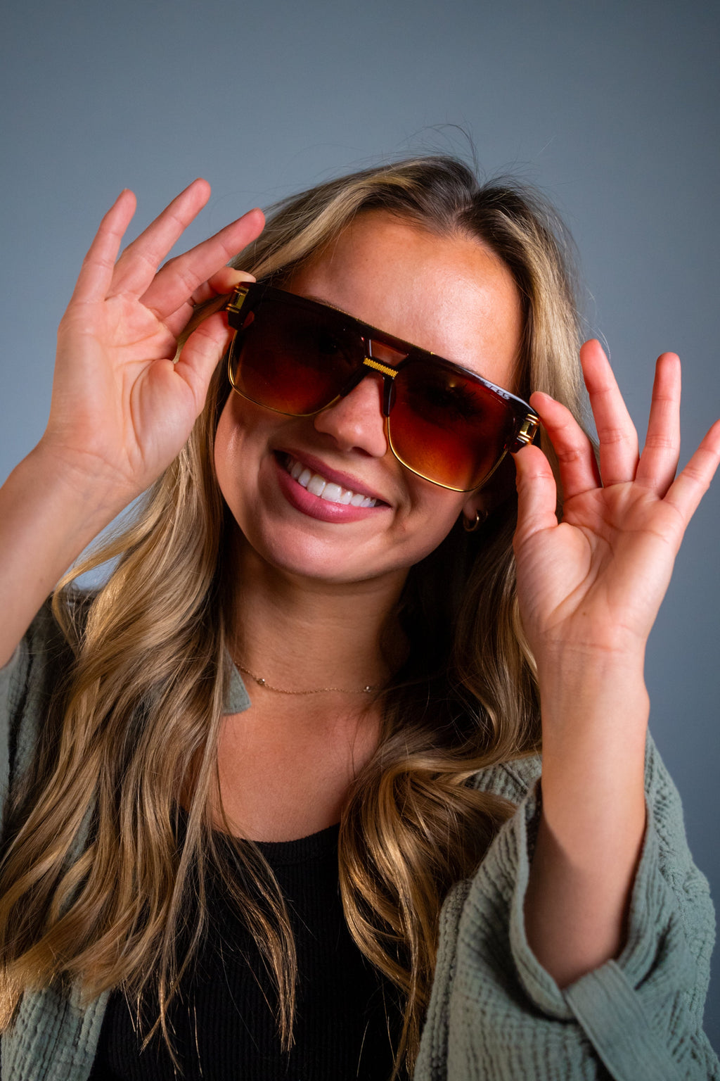 LUXURIANT™ SUNGLASSES - CAPITALS (Burgundy)-4