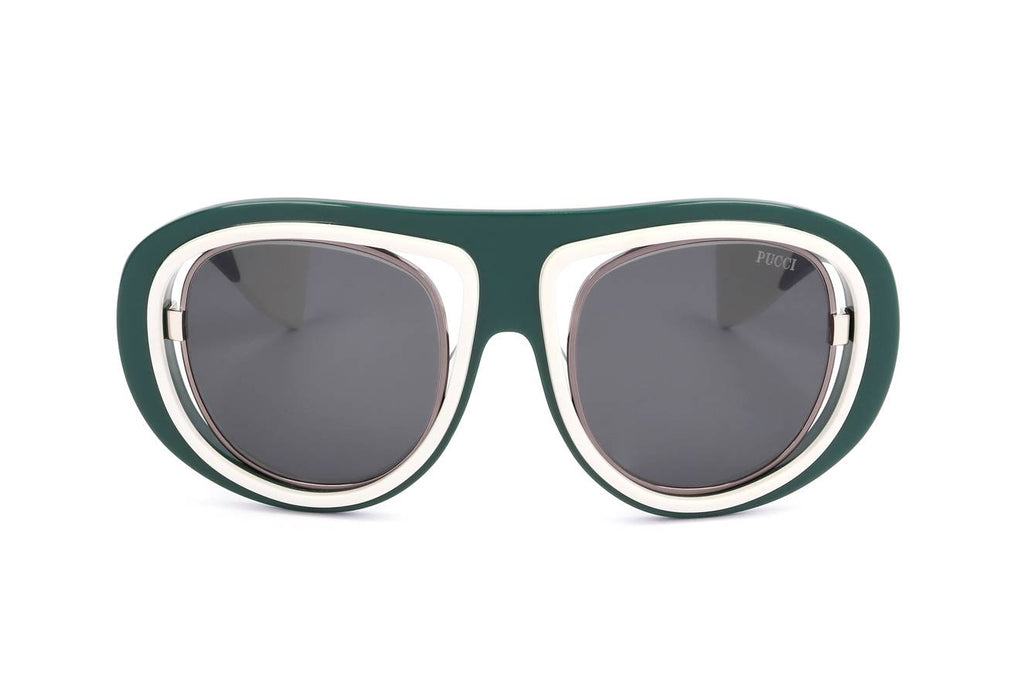 EMILIO PUCCI SUNGLASSES Mod. EP0059 SHINY DARK GREEN-1