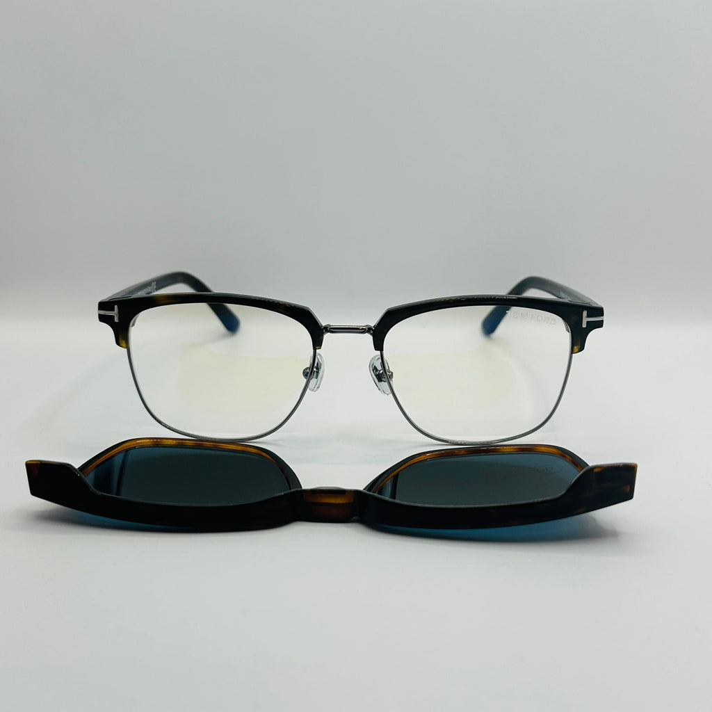 Tom Ford TF5683-B Blue Control With Magnetic Clip-On-1