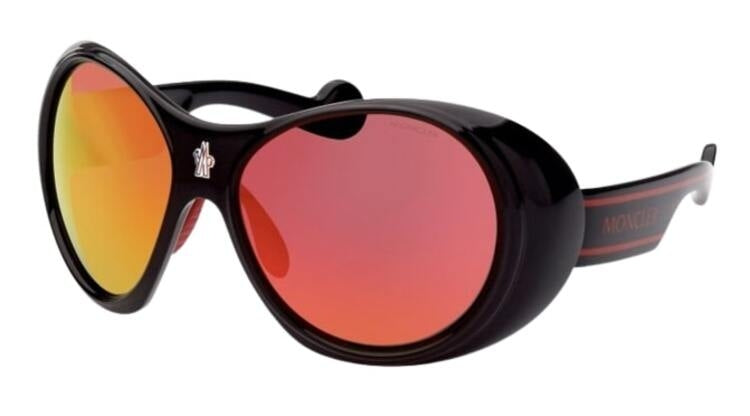 MONCLER SUNGLASSES Mod. BLACK & RED OVAL ***SPECIAL PRICE***-0