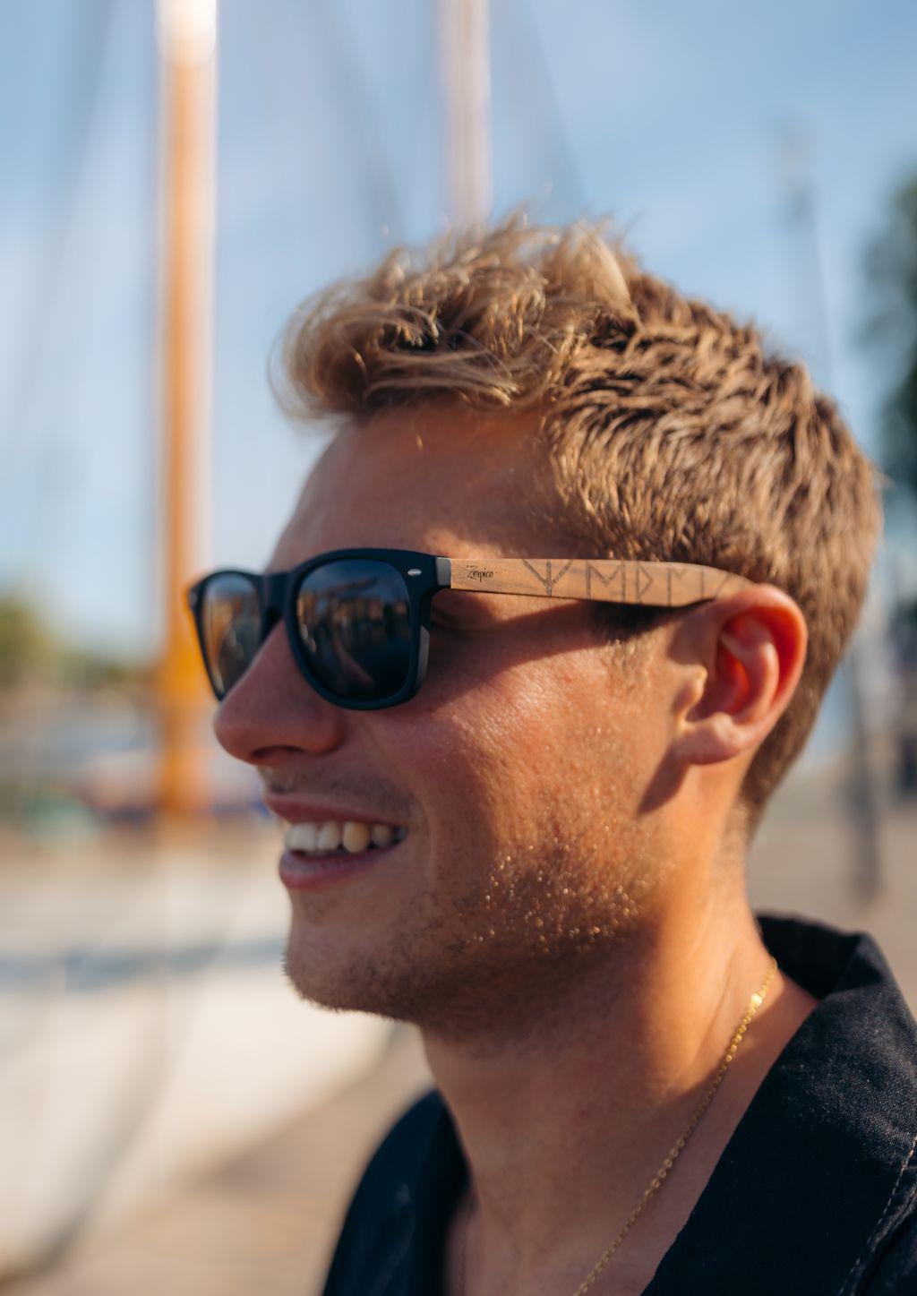 Eyewood | Engraved wooden sunglasses - Viking Runes-3